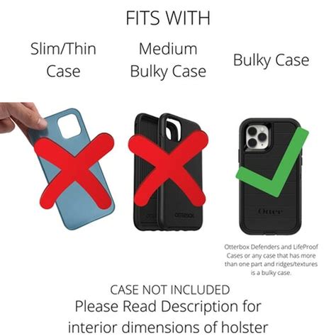 Belt Case Fits Iphone 11 And Xr W Otterbox Defender Vertical Black