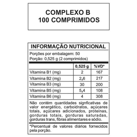 Complexo B Comprimidos Revestidos Arte Nativa Complexo B