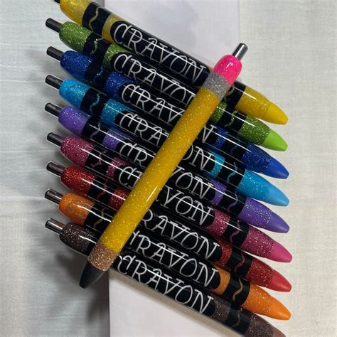 Personalized Glitter Teacher Pens Etsy