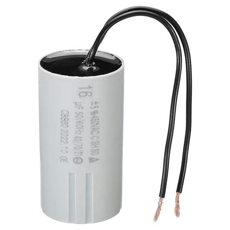 PATIKIL CBB60 16uF Running Capacitor AC 450V 2 Wires 50 60Hz Cylinder