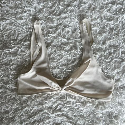 SHEIN Off White Bikini Set High Waisted Bikini Depop