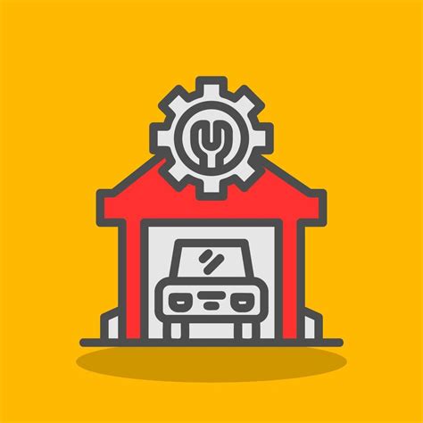 Mechanic Shop Vector Icon Design 20402471 Vector Art At Vecteezy