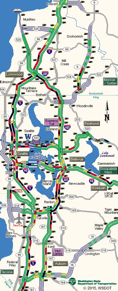 Wsdot Seattle Area Flow Map Carola Ammamaria