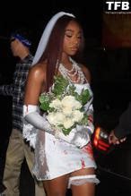 Normani Sexy Seen Flaunting Her Hot Legs At Kylie And Kendall Jenners Halloween Party In West