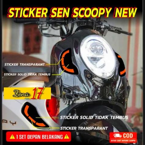 Jual Stiker Sein Scoopy All New Stiker Sen Variasi Scoopy