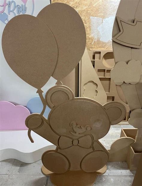 Baby Shower Gender Reveal Mdf Sailboard Backdrop Full Set Up Hot Air Balloon Set Create N Cut