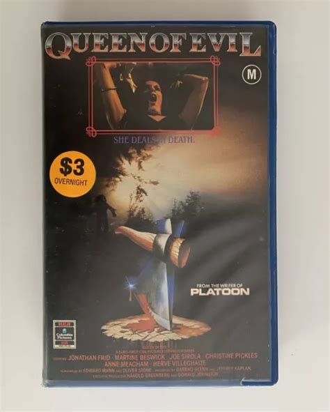 Queen Of Evil Seizure Vhs Rca Columbia Hoyts Big Box Ex Rental