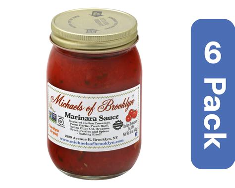 Michaels of Brooklyn Pasta Sauce Marinara 16 oz (Pack Of 6) - Walmart.com