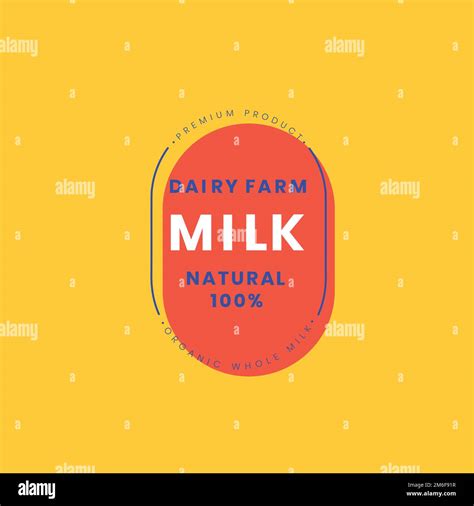 Dairy Farm Milk Logo Badge Design Stock Vector Image And Art Alamy