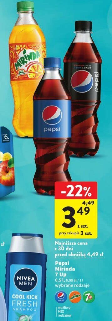 Promocja Pepsi Mirinda 7 Up 0 5l W Intermarche