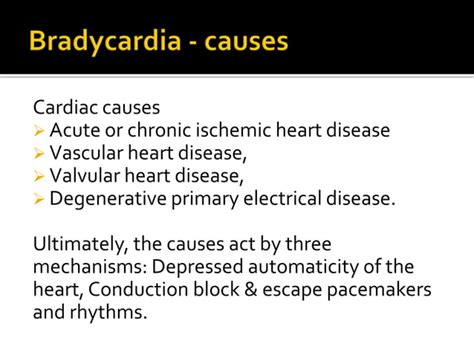 Bradycardia