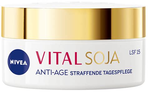 Крем для лица с фильтром SPF Nivea Vital Soja укрепляющий дневной 50 мл ...