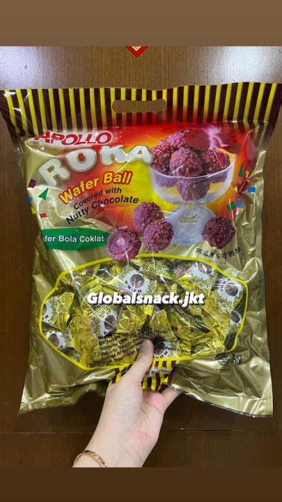 Apollo Roka Wafer Ball Covered With Nutty Chocolate Gr Gr