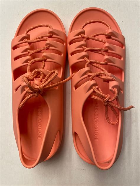 Bottega Veneta Jelly Lace Up Sandals Gem