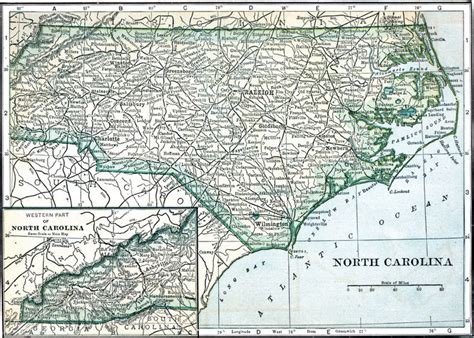 A North Carolina Railroad Map From Featuring The State S Peak Rail