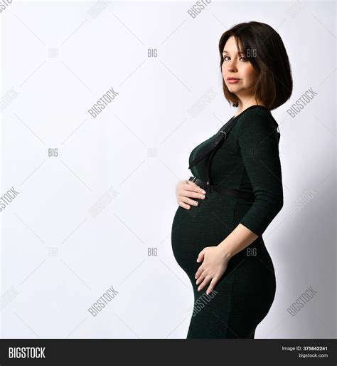 Brunette Pregnant Image Photo Free Trial Bigstock