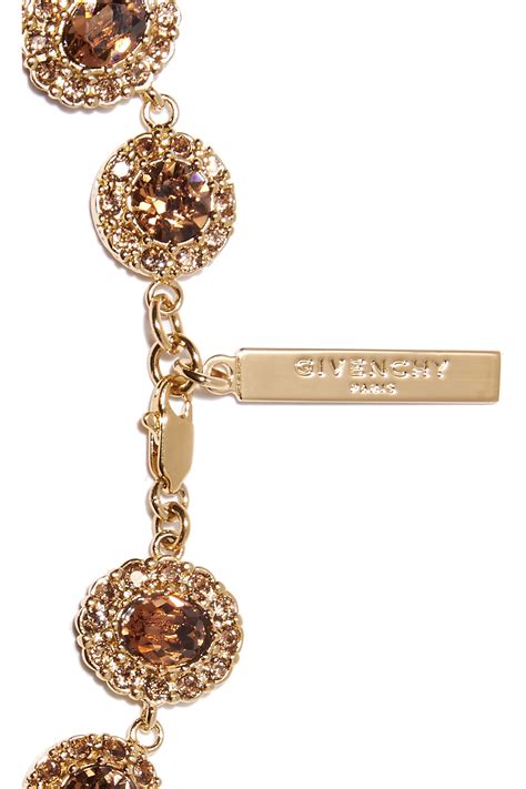 Givenchy Bracelet In Gold Tone Brass And Swarovski Crystal In Metallic Lyst