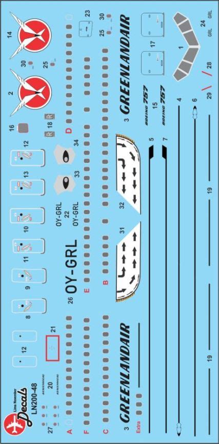 Lima November Decals Ln Boeing B Sterling