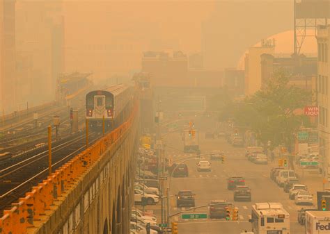 New York Air Quality Worse Than After 911 After Canada Wildfires Smoke