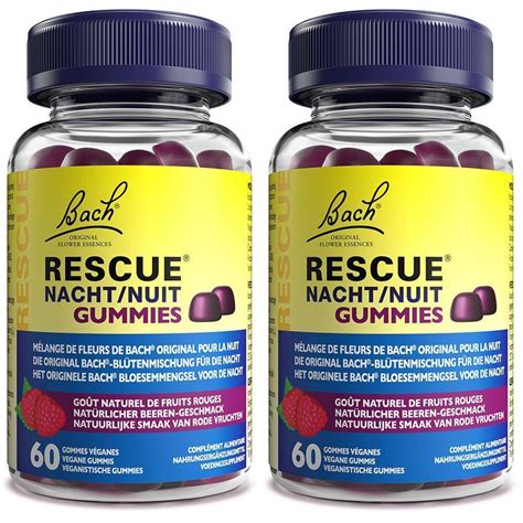 Fleurs De Bach Rescue Nuit Gummies Fruits Rouges X Pc S Redcare