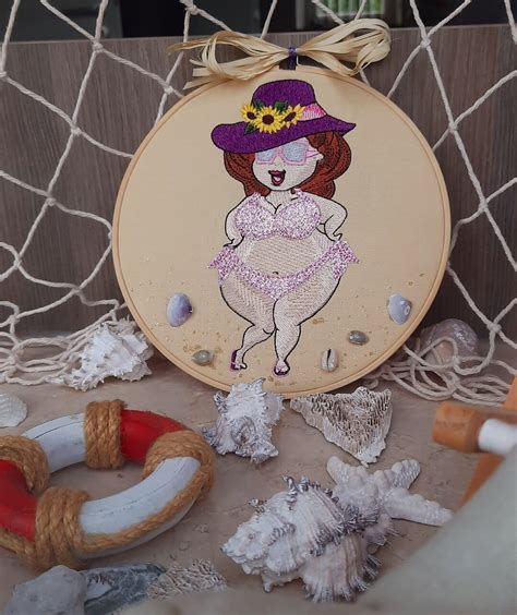Embroidery Women Bikini Application Embroidery File Woman In Bikini Summer Summer Motifs