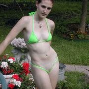 Pale Redhead Wearing Light Green Bikini Stripping Nude Phun Org Forum