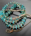 Native American Turquoise Nuggets And Heishi Necklace