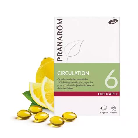 Circulation 6 Bio Oléocaps Pranarôm 30 capsules