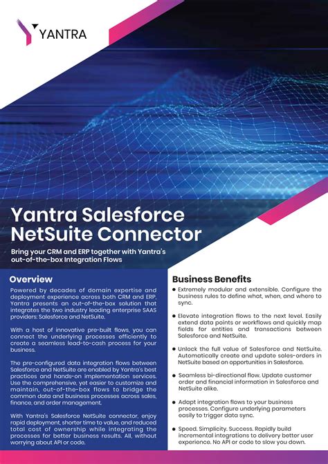 Yantra Salesforce NetSuite Connector | PDF