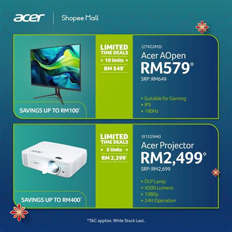 Mar Acer Ramadan Bersama Shopee Sale Everydayonsales