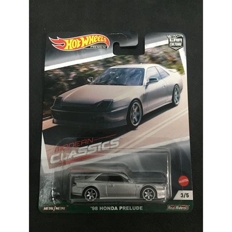 風火輪 hot wheels classics 98 本田 雅歌 honda prelude 銀色 精裝 膠胎 蝦皮購物