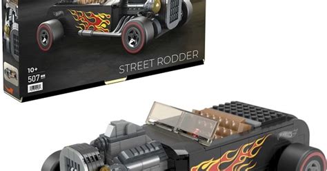 Mega Hot Wheels Street Rodder Racecar Building Set With Pieces HDJ
