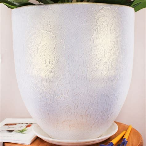 Купить Горшок ТЕКСТУРА 20л бутон белый-жемчужный 32см недорого по цене ...