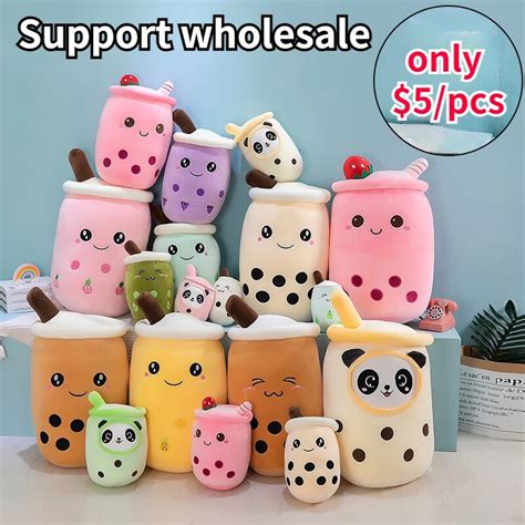 Boba Plushies Bubble Tea Pluszowe Zabawki Kawaii Pluszowy Kubek W