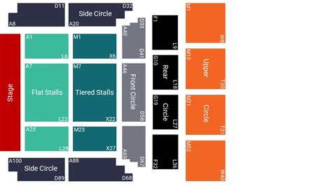 De Montfort Hall Seating Map