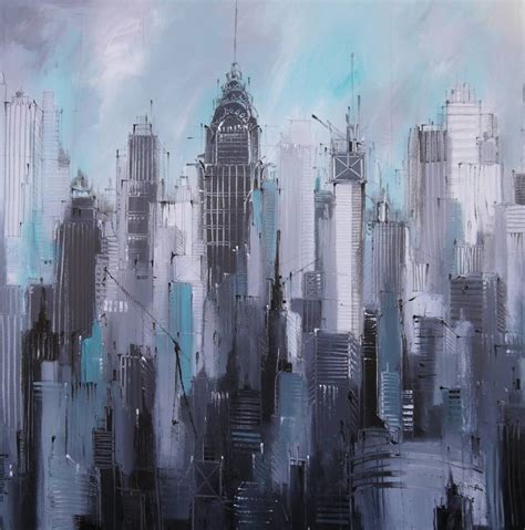 Manhattan New York Cityscape Painting By Irina Rumyantseva Saatchi Art