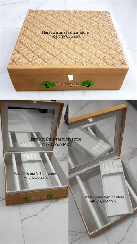 Rectangle Handcrafted Jewellery Box Trousseau Box At Best Price In Karnal