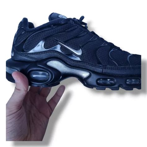 NIKE AIR MAX Plus Tn Mini Swoosh nero argento raro! Uomo UK 8 DX8971 ...