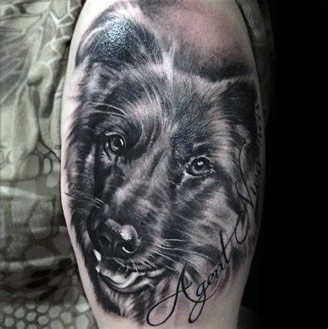 Cool German Shepherd Tattoo Designs For Men Guide German