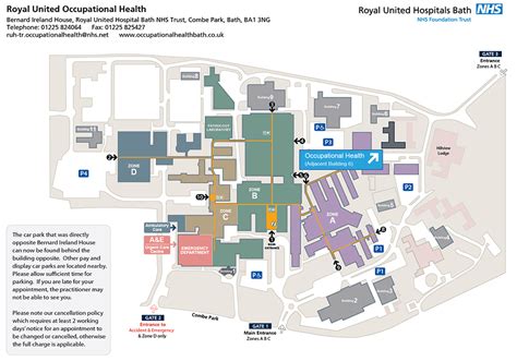 Maps to Wards and Departments | Royal United Hospitals Bath