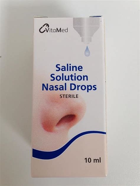 Normal Saline Nasal Drops 10ml Uk Health And Personal Care