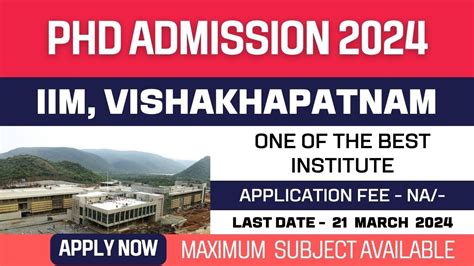 New Phd Admission Application Indian Institute Of Management