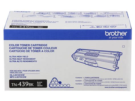 Tn439bk Cartucho De Tóner Negro Original Brother De Ultra Alto
