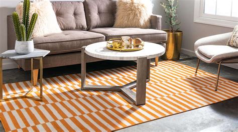 Orange 10 X 13 Tribeca Rug Esalerugs