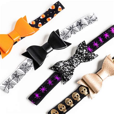 Halloween Headbands Halloween Headband Leather Bows Leather Diy Crafts