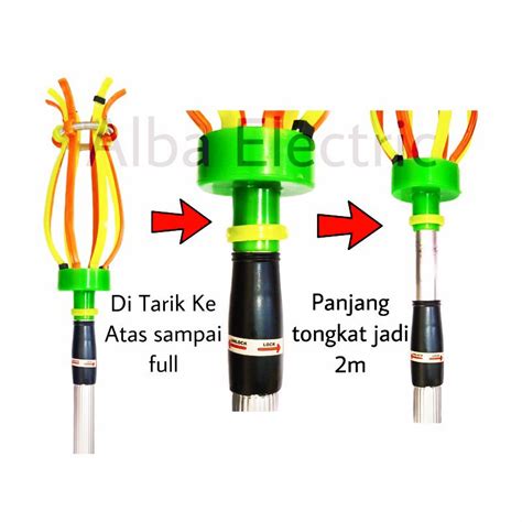 Jual Tongkat Pemasang Lampu Jumbo Stick Tongkat Pengganti Lampu