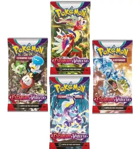 Pokemón Booster Pacote 24 Cartas Escarlate E Violeta Copag MercadoLivre