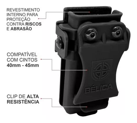 Porta Carregador Velado Bélica Glock Taurus Beretta Imbel