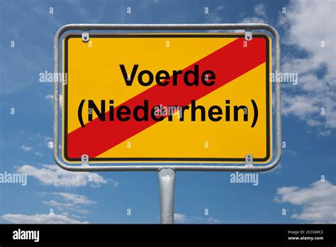 ortstafel voerde niederrhein nordrhein westfalen deutschland