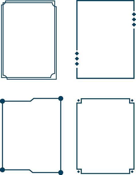 minimalistic border vector art icons  graphics